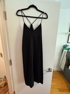 Zara Black Spaghetti Strap Cami Dress